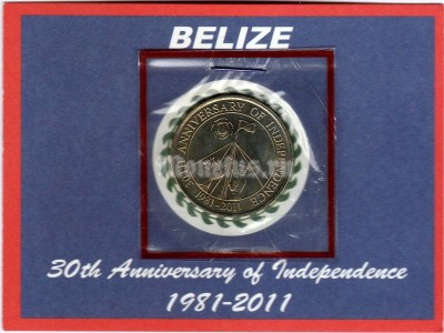Монета Белиз 2 доллара 2011 год