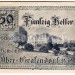 Нотгельд Австрия 50 пфеннигов 1920 год Ober-Grafendorf 