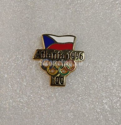 Значок ( Спорт ) Олимпиада. Атланта Atlanta 1996 Олимпийский комитет Чехии