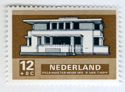 марка Нидерланды 12+8 центов "Huis ter heide (1915)" 1969 год