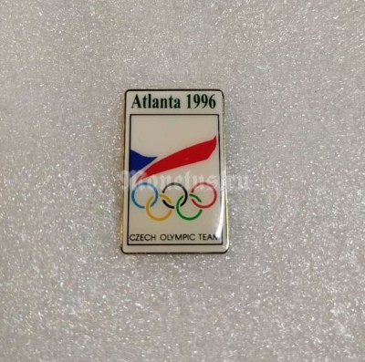 Значок ( Спорт ) Олимпиада. Атланта Atlanta 1996 Олимпийский комитет Чехии 2-й вид.