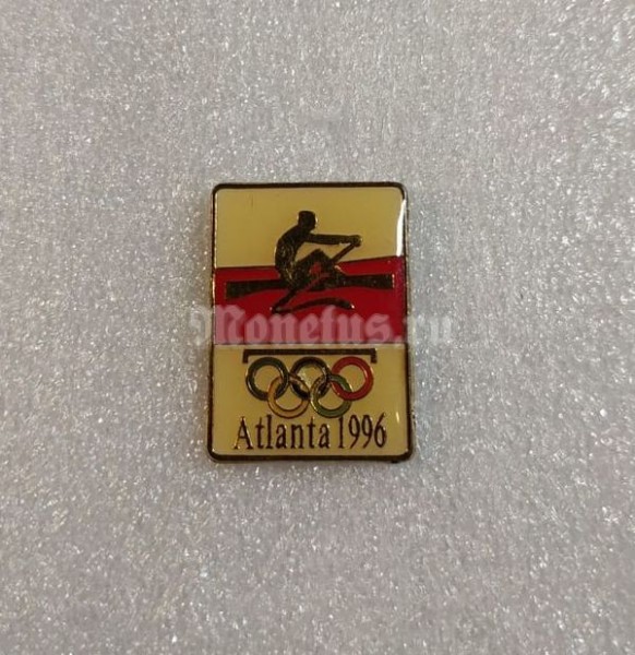 Значок ( Спорт ) Олимпиада. Атланта Atlanta 1996 Академическая гребля RRR