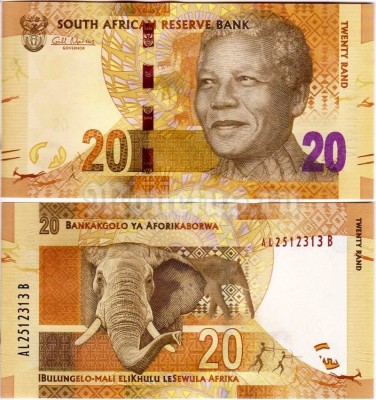 бона Южная Африка 20 рандов 2012 год