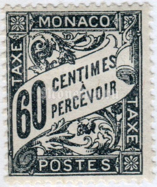 марка Монако 60 сентиме "Figure" 1926 год