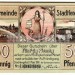 Нотгельд Германия 50 пфеннигов 1919 год Штадтленгсфельд Stadtlengsfeld