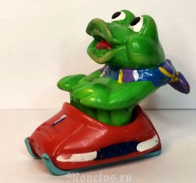 Киндер-Сюрприз, Kinder, Le Simpatiche Ranopla 1993, выпуск 1997 год Froggy Friend, Лягушка на машине