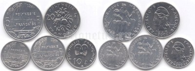 Полинезия набор из 5-ти монет
