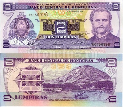 бона Гондурас 2 лемпиры 2004 год