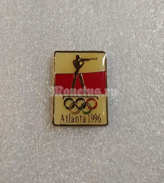 Значок ( Спорт ) Олимпиада. Атланта Atlanta 1996 Стрельба RRR
