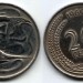 монета Сингапур 20 центов 1969 год
