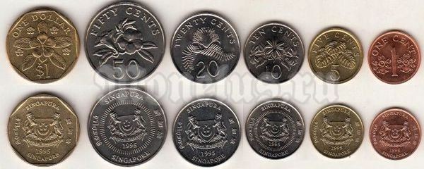 Сингапур набор из 6-ти монет