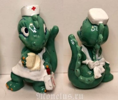 Киндер Сюрприз, Kinder, серия Динозавры Строители 1995 год, Die Dapsy Dinos, медсестра