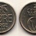 монета Норвегия 10 эре 1969 год Пчела