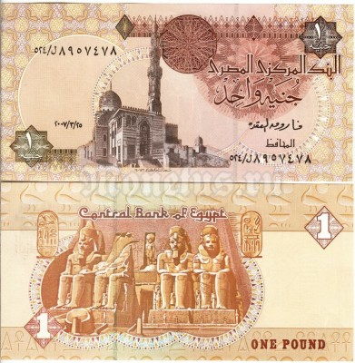 бона Египет 1 фунт 2007 год