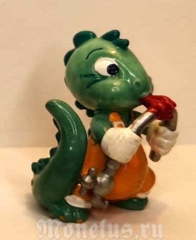 Киндер Сюрприз, Kinder, серия Динозавры Строители 1995 год, Die Dapsy Dinos, сварщик