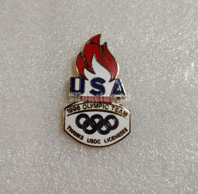 Значок ( Спорт ) Олимпиада. Атланта Atlanta 1996 США. Факел