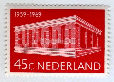 марка Нидерланды 45 центов "C.E.P.T.- Building" 1969 год
