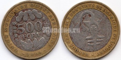 монета Западная Африка (BCEAO) 500 франков 2004 год