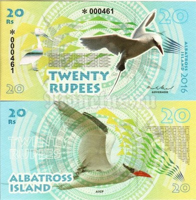 Бона Остров Альбатрос 20 рупий 2016 год