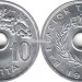 Монета Греция 10 лепта 1969 год