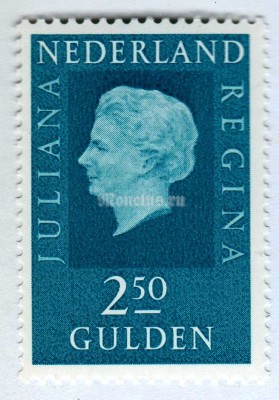 марка Нидерланды 2,50 гульдена "Queen Juliana (1909-2004)" 1969 год