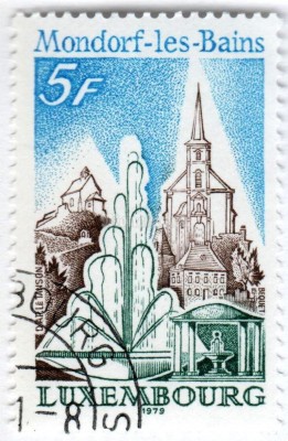 марка Люксембург 5 франков "Tourism" 1979 год Гашение