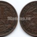 монета Нидерланды 1 цент 1916 год