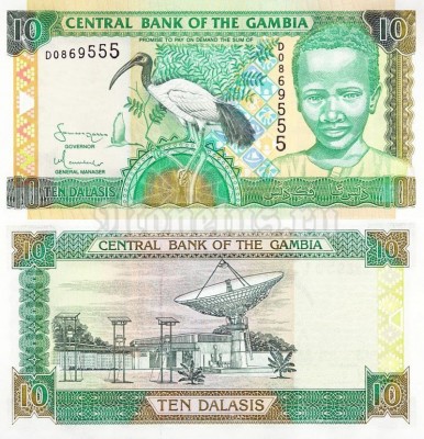 бона Гамбия 10 даласи 2001 год