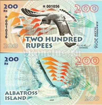 Бона Остров Альбатрос 200 рупий 2016 год