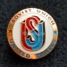 Значок Soviet Union United States Вымпел США золотистый
