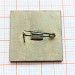 Значок Выставка Tecnicos Del Manana citricos цитрусовые, ситалл зеркальный стекло