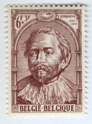 марка Бельгия 6+3 франка "Protestantism in Belgium" 1964 год