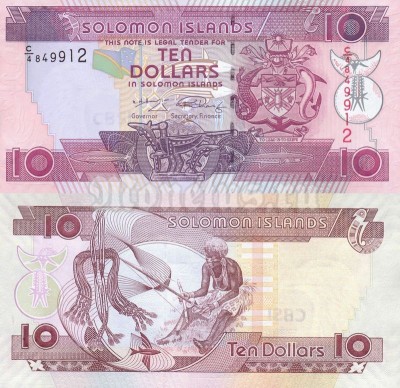 Банкнота Соломоновы острова 10 долларов 2006 год