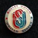 Значок Soviet Union United States Вымпел США серебристый