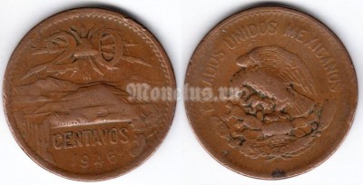 монета Мексика 20 сентаво 1946 год