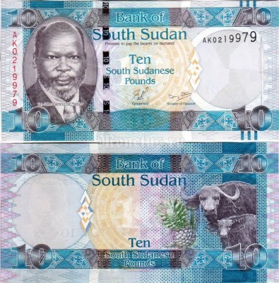 бона Южный Судан 10 фунтов 2011 год