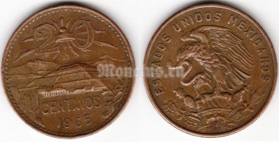 монета Мексика 20 сентаво 1965 год