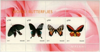 Блок Малави " Бабочки" 2011 год № 1