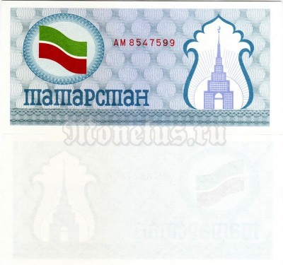 банкнота Татарстан 100 рублей 1991 - 1992 год Серия АМ