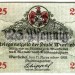 Нотгельд Германия 25 пфеннигов 1918 год Wunsiedel Вунзидель