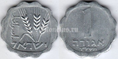 монета Израиль 1 агора 1974 год