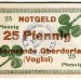 Нотгельд Германия 25 пфеннигов 1918 год Vogtei