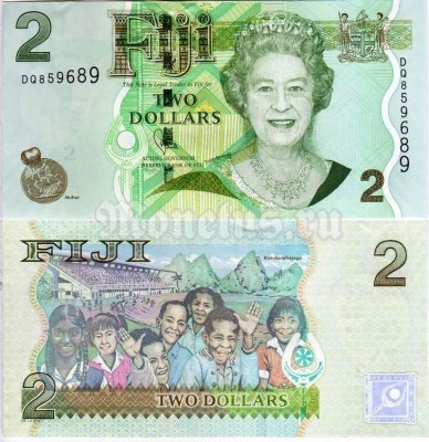 бона Фиджи 2 доллара 2012 год