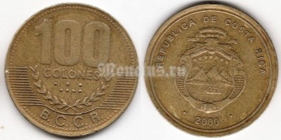 монета Коста-Рика 100 колонов 2000 год