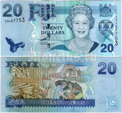 Банкнота Фиджи 20 долларов 2007 год