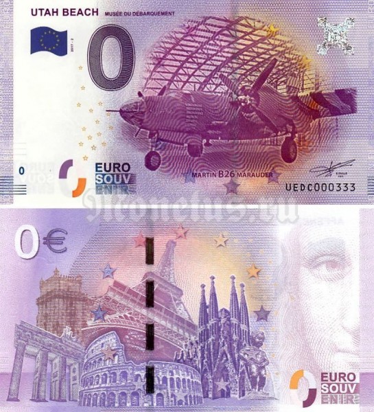 Сувенирная банкнота Франция 0 евро 2017 год - Исторический музей