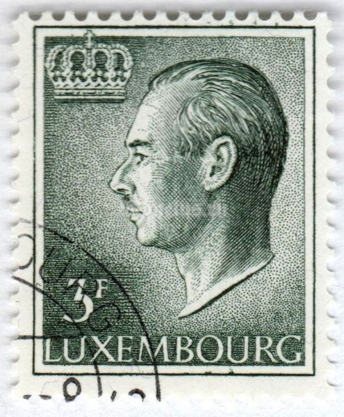 марка Люксембург 3 франка "Grand Duke Jean" 1986 год Гашение
