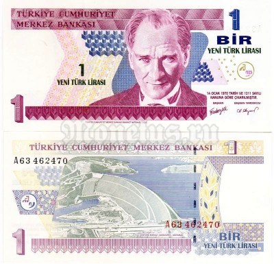 бона Турция 1 новая лира 2005 год