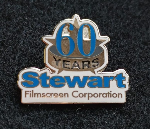 Значок 60 years Stewart Filmscreen Corporation тяжелый