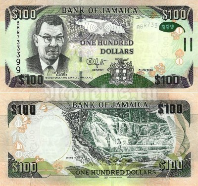 бона Ямайка 100 долларов 2016 год